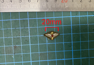 WWII红色各种章标多层次立体布贴 6兵人玩偶配件布质标