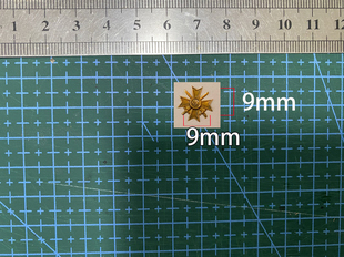 WWII时期迷你G系立体勋章奖章背胶可粘贴 6兵人玩偶配件