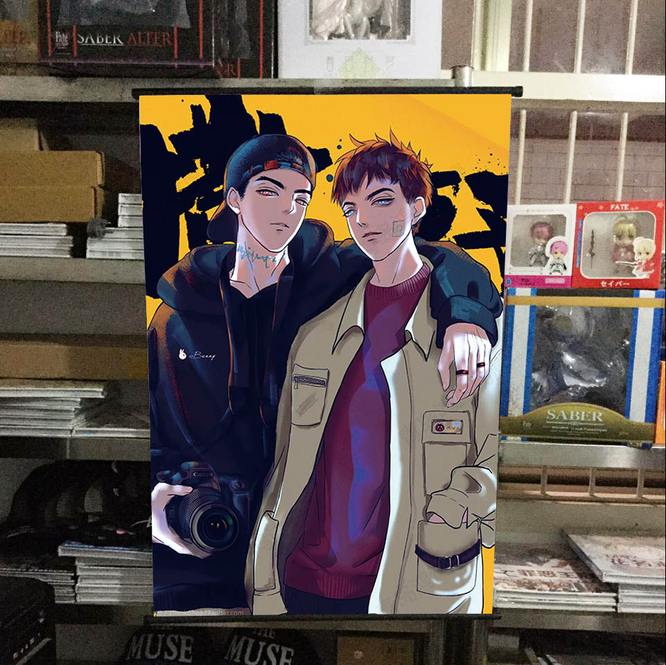 撒野挂画蒋丞/顾飞动漫周边壁纸海报可来图定制男女生日礼物