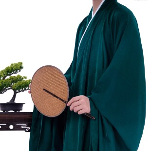 惜物国风 衬袍日常百搭 宋制汉服内搭交领直袖 暗纹中衣汉服打底衫