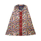 惜物国风 短比甲罩甲 明制汉服外搭短比甲仿孔府织金叠云纹女款