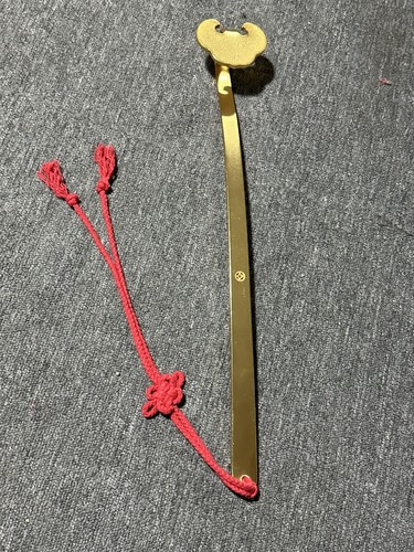 惜物国风馆铁如意铜镀金如意