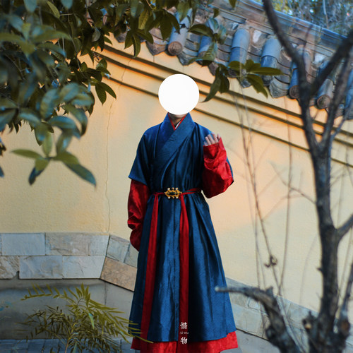 惜物国风明制汉服打褶窄袖搭护