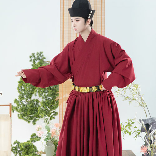 明制汉服窄袖贴里素色