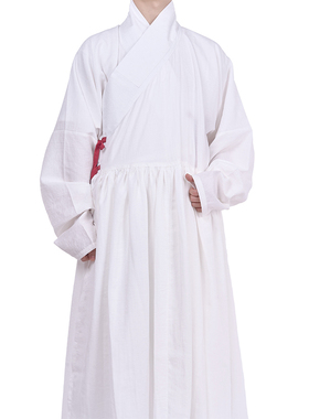 惜物国风 明制汉服天丝棉小袖贴里内搭道袍圆领袍亲肤打底衫衬袍