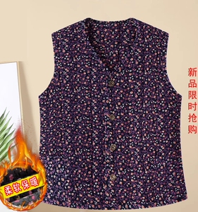 中老年棉马甲夹棉坎肩