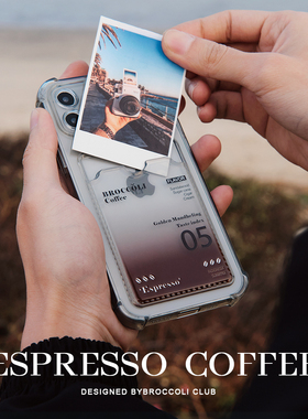 适用于苹果16ProMax原创个性透黑卡套咖啡液硅胶手机壳Phone15 14 13