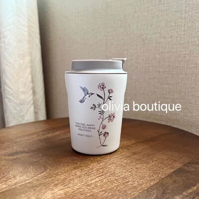 Afternoon tea下午茶复古碎花不锈钢保温随行杯 220ml