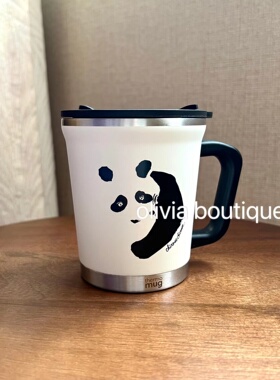 现货 Afternoon tea Thermos合作款熊猫斑马动物插画不锈钢马克杯