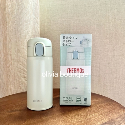 现货 日本本土25新发售THERMOS膳魔师简约色系不锈钢保温吸管杯
