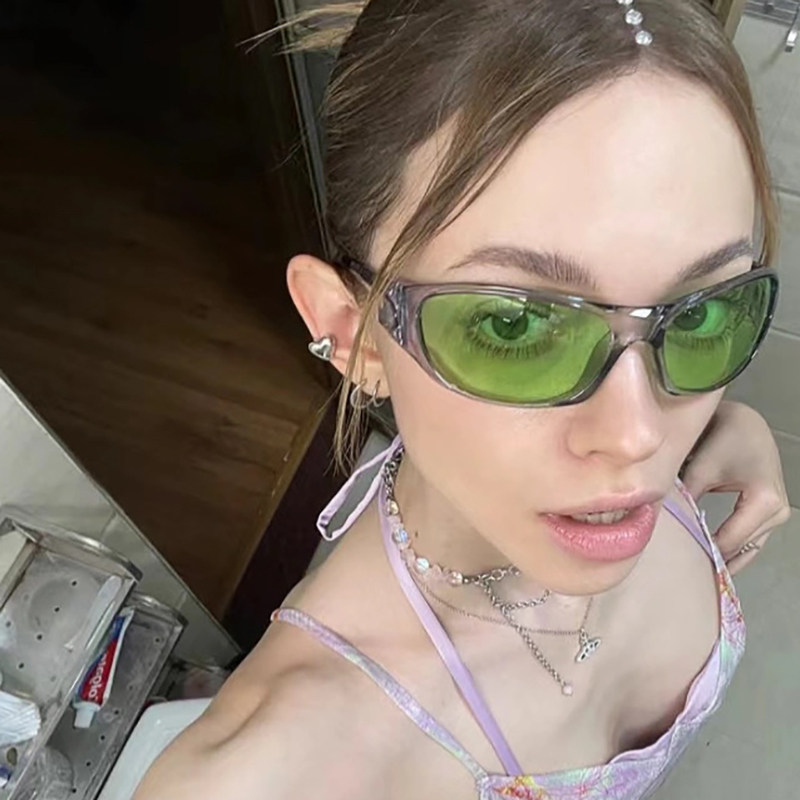 齐木楠雄同款cos绿色墨镜女款户外运动骑行防风护目镜Y2K男欧美风