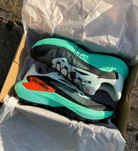 SALOMON萨洛蒙GENESIS黑绿色舒适防滑耐磨户外女款越野跑鞋475888