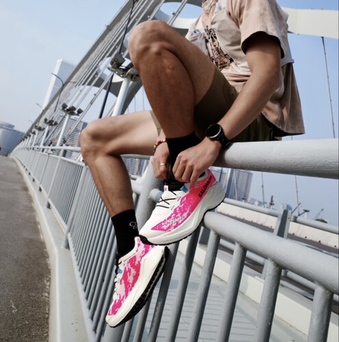 SALOMON萨洛蒙AERO GLIDE 4 砾石路清新抽绳轻盈粉色户外越野跑鞋
