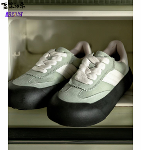 GOODBAI德训鞋白敬亭同款绿粉蓬蓬鞋情侣休闲运动鞋板鞋