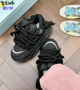 CN-SKATE面包鞋男女复古国潮小众鞋情侣款厚底复古休闲运动滑板鞋