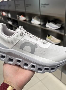 On Cloudmonster 昂跑小怪兽舒适百搭低帮马拉松跑步鞋 男款 白色