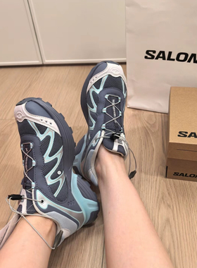 SALOMON萨洛蒙 XT-WHISPER 舒适百搭耐磨 低帮 休闲跑步鞋蓝灰色