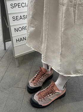 SALOMON 萨洛蒙XAlp 2025新款户外休闲鞋女款砖红色工装鞋