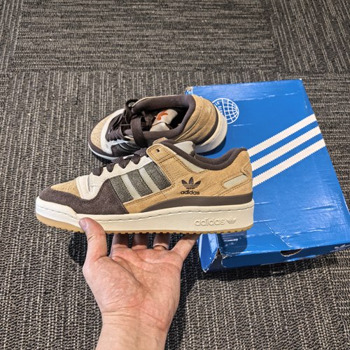 adidas originals FORUM 84  low 舒适 低帮 板鞋 男女同款棕褐色