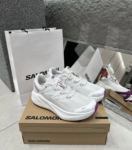 SALOMON萨洛蒙 AERO GLIDE 3 舒适百搭透气低帮跑步鞋男款白紫