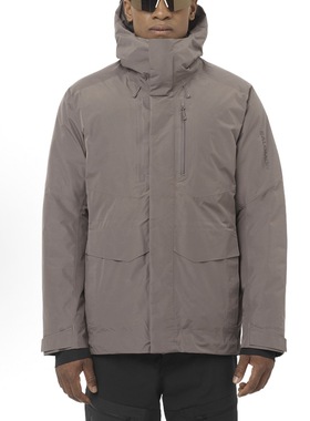 SALOMON户外男防水保暖抗极寒鹅绒羽绒服PATROLLER GTX DOWN