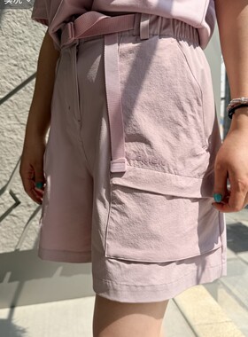 SALOMON萨洛蒙夏季户外机能亲肤徒步登山运动中腰休闲短裤女款