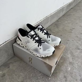 女款 轻量化极简舒适减震透气低帮跑步鞋 X3白黑春夏季 On昂跑cloud