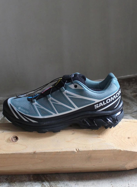 SALOMON萨洛蒙XT6GTX百搭舒适减震包裹性支撑休闲登山鞋绿色