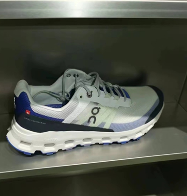 On cloudvista昂跑户外织物透气低帮越野跑步鞋男款 雾白墨黑夏季