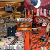 橙色网红客厅卧室加厚高级定制地毯抖音快手服装 直播专用地垫全铺