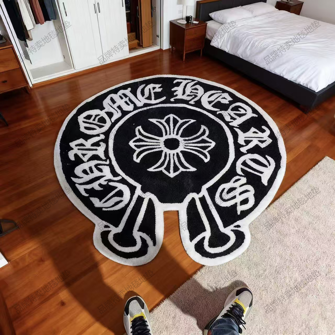 轻奢高级潮牌个性网红地毯客厅沙发茶几毯卧室床边毯腈纶加厚地垫