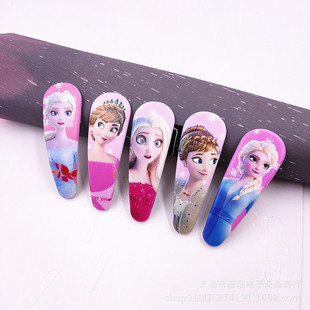 2021儿童碎发bb夹宝宝发卡幼儿卡通刘海侧边夹冰雪公主压发夹厂家