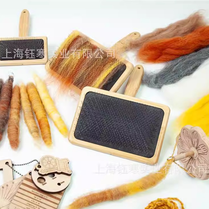 手纺羊毛毡混色密度尺