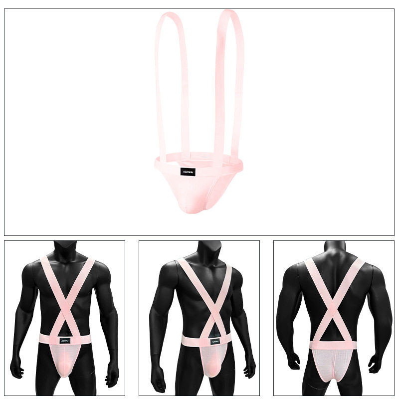 内裤三角塑身男士连体衣