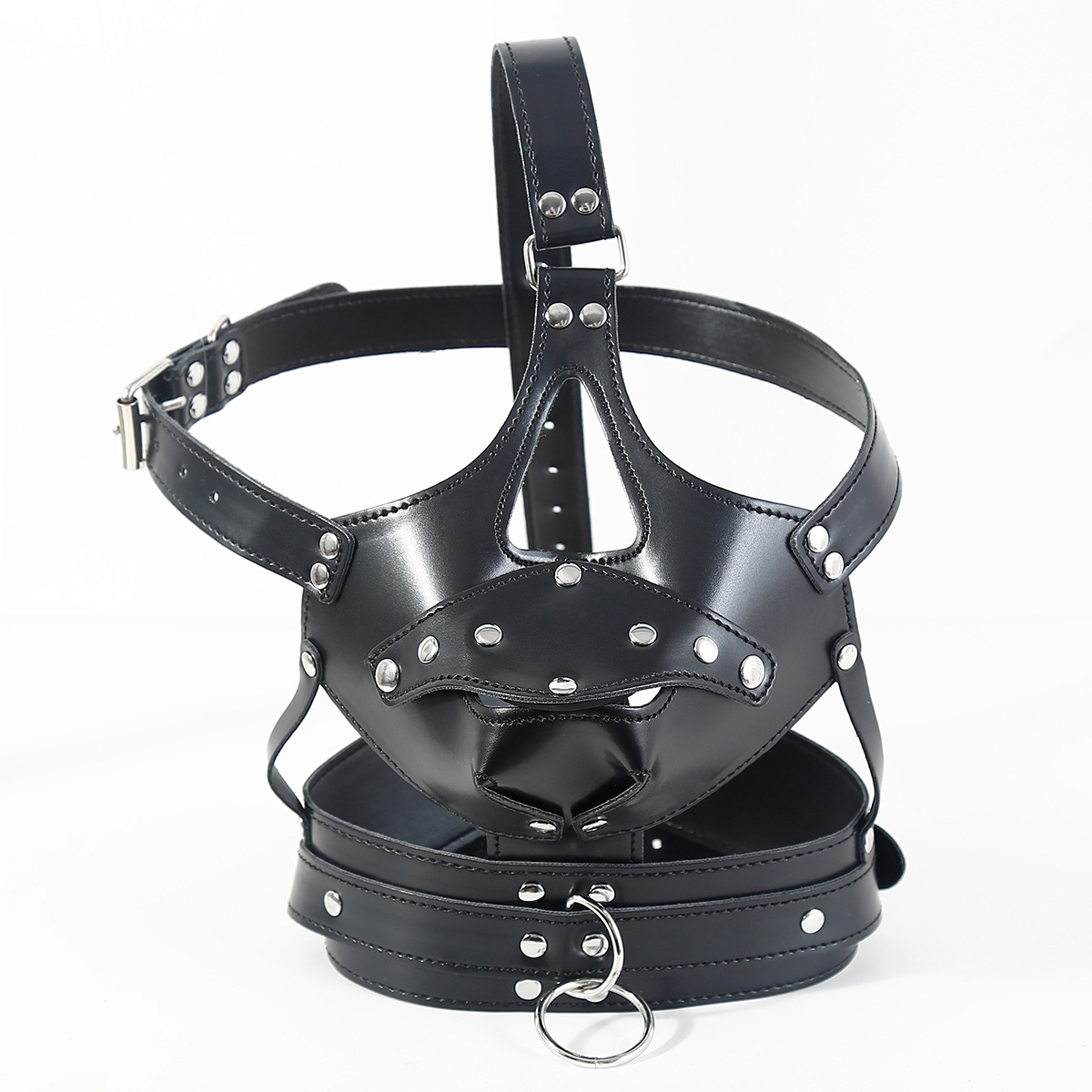 pu革面具皮革男女头套