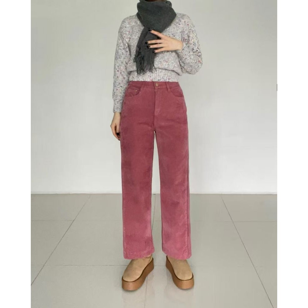 九1117韩国东大门休闲长裤区HowLuk-8699702时尚通勤精致纯色知性