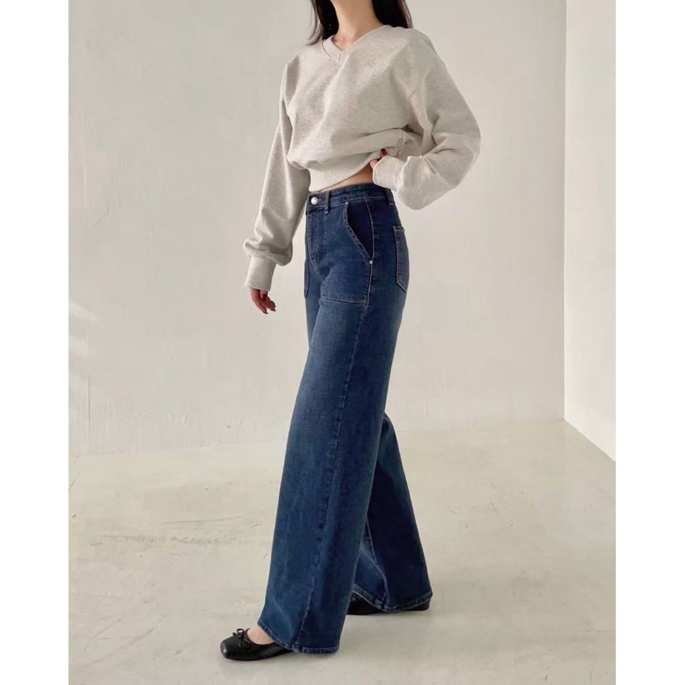 九1117韩国东大门运动牛仔裤区HowLuk-8699707高档正品原宿休闲