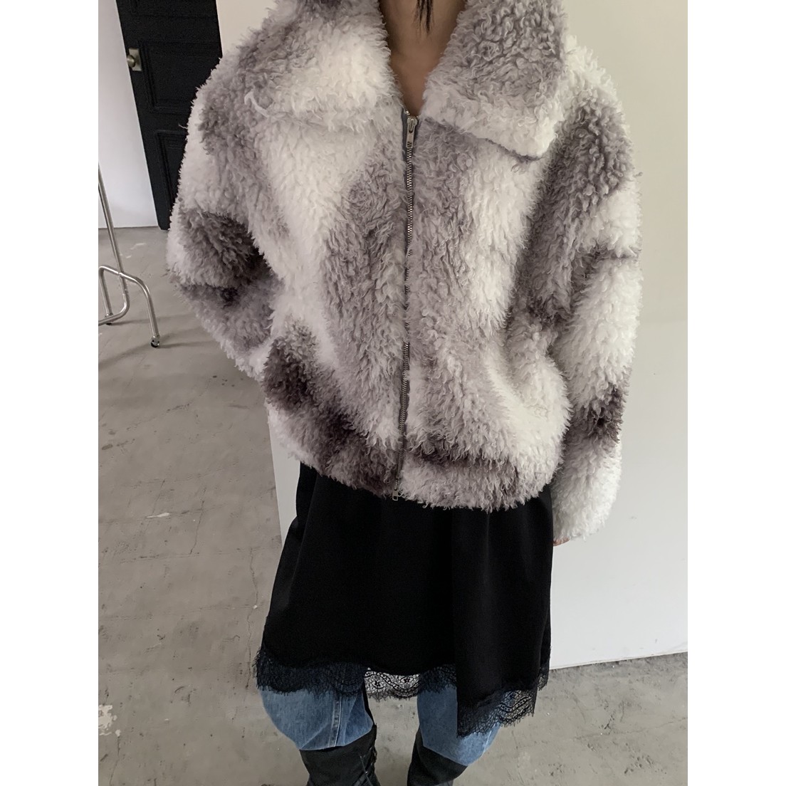 八1112韩国东大门运动瑜伽外套短款大衣区4488886秋季修身通勤