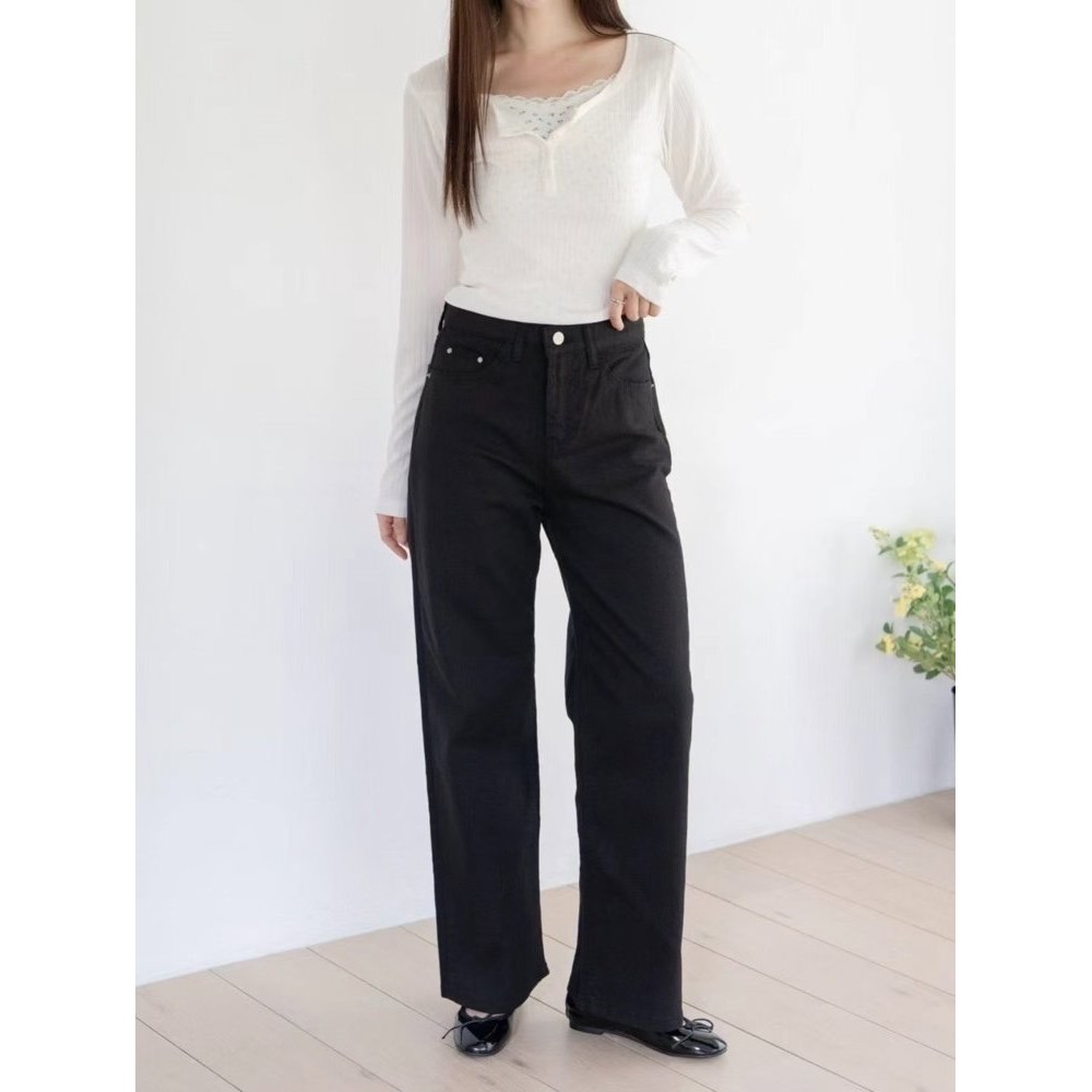 九1117韩国东大门休闲长裤区EDITION-8700015秋季街头通勤优雅