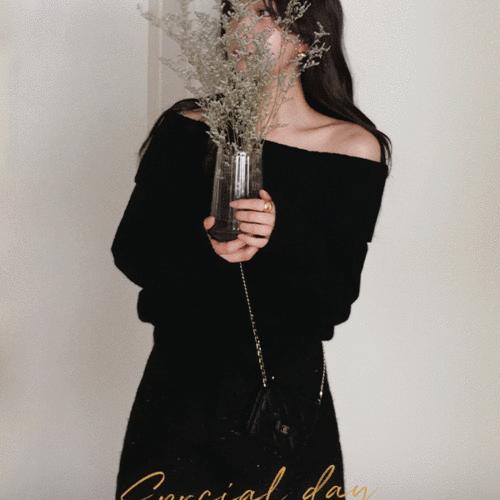 三1220韩国官网Slowand-t8961区女针织衫通勤独特纯色大气正品