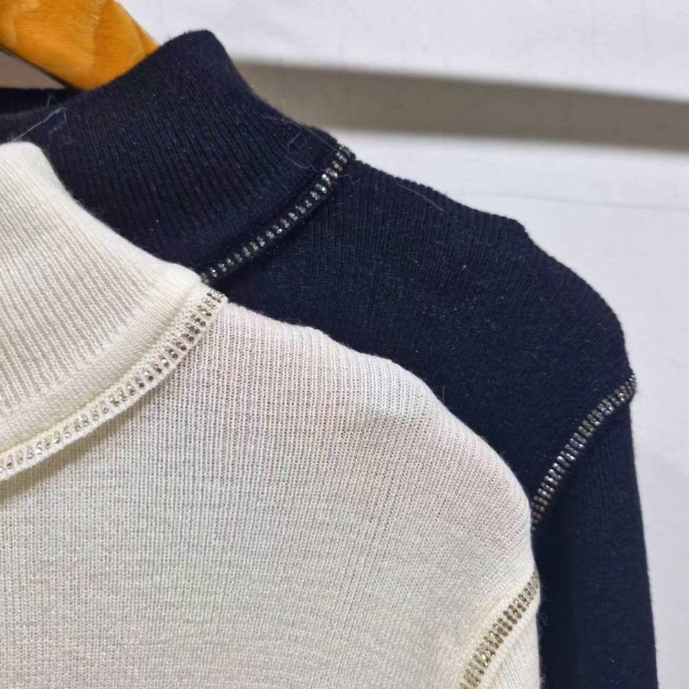 九1117韩国东大门针织衫区Robin-8700412都市冬季简洁正品修身