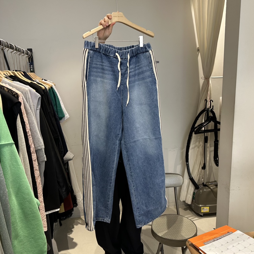 八0318韩国东大门运动牛仔裤区4116865可爱原宿夏季浪漫正品学院