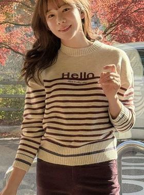 六1213韩国正品mazia-34019 针织衫区学院直邮清新人气街头秋季