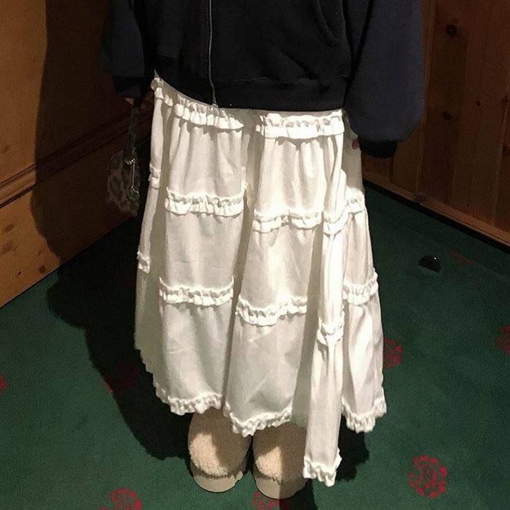 六1213韩国正品the-plumb--2128 半身裙区直邮修身甜美端庄秋冬