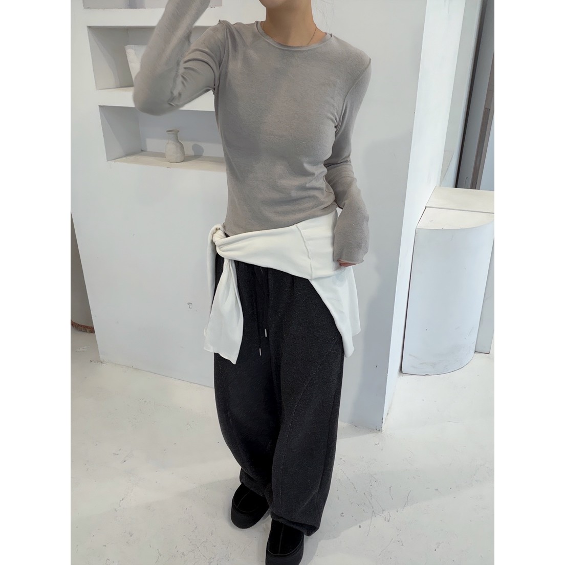 八1125韩国东大门休闲长裤区4499325冬季百搭正品档口休闲简洁