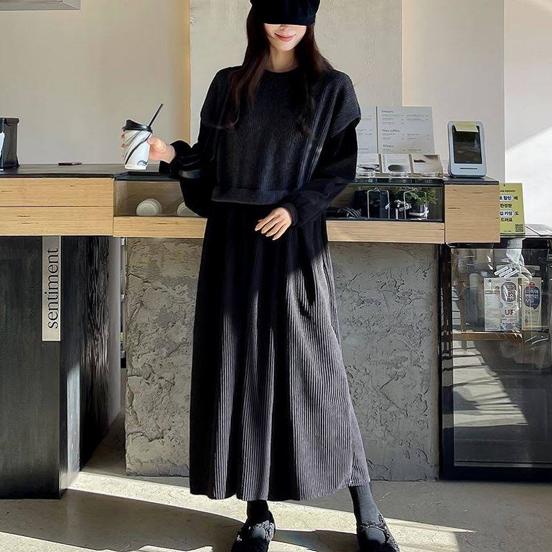 六1213韩国正品pin-ks-is-ly-150018 连衣裙区纯色高档正品街舞