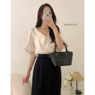 8753220学院人气简洁春季 街头通勤 区OPN 九0322韩国东大门衬衫