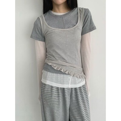 九0315韩国东大门t恤区BABYTOUCH-8748708通勤百搭纯色时尚正品