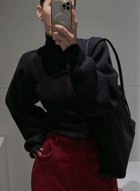 六1213韩国正品lookn-on-e-15893 套装区简洁冬季复古正品英伦