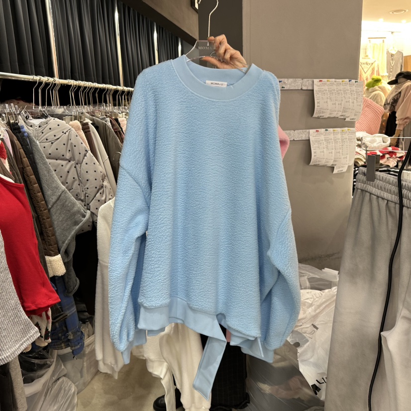 八1209韩国东大门卫衣加绒区4526558知性韩版新潮可爱清新冬季